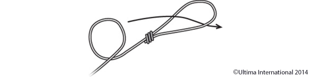 Sliding Loop Knot - Step 2 - Ultima UK How to Tie a Sliding Loop Knot - Step 2