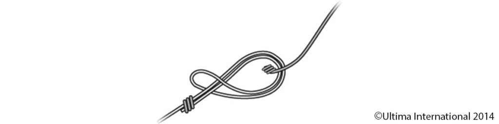 Sliding Loop Knot - Step 3 - Ultima UK How to Tie a Sliding Loop Knot - Step 3