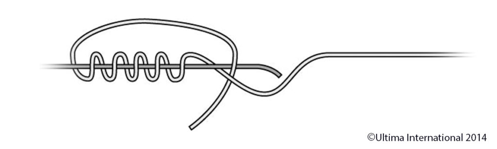 The Blood Knot - Step 2 - Ultima UK How to Tie a Blood Knot -Step 2