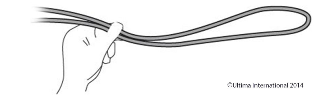 The Spider Hitch Knot - Step 1 - Ultima UK Step 1 of A Step by Step Guide to tie a Spider Hitch Knot