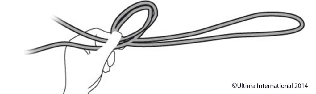The Spider Hitch Knot - Step 3 - Ultima UK Step 3 of A Step by Step Guide to tie a Spider Hitch Knot