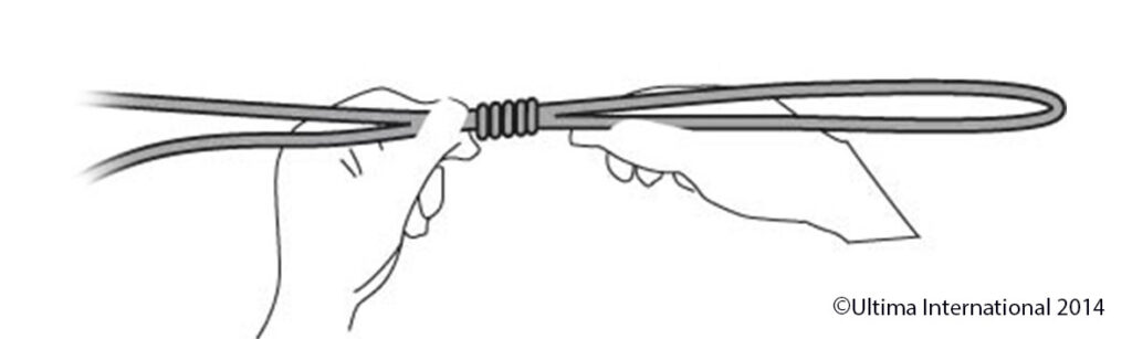 The Spider Hitch Knot - Step 6 - Ultima UK Step 6 of A Step by Step Guide to tie a Spider Hitch Knot