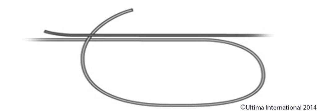 The Surgeons Knot - Step 2 - Ultima UK Step 2 of A Step by Step Guide of how to tie a Surgeons Knot