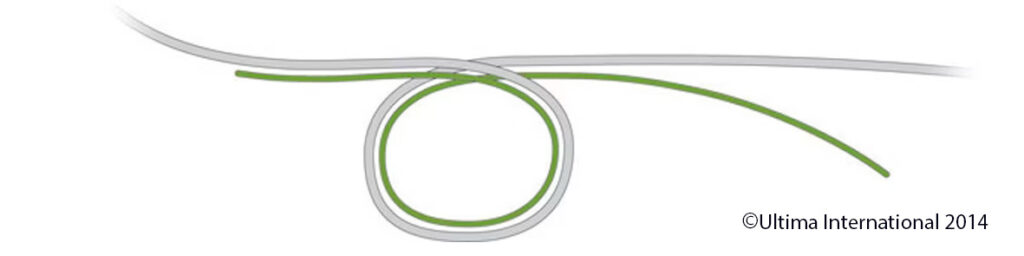 Water Knot - Step 2 - Ultima UK Step 2 of A Step by Step Guide to tie a Water Knot